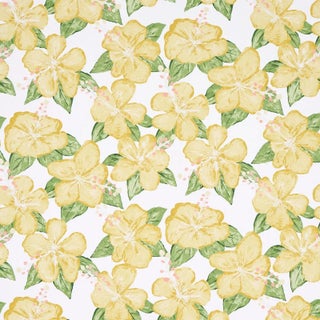 Schumacher x Victor Glemaud Fabienne Wallpaper in Yellow For Sale