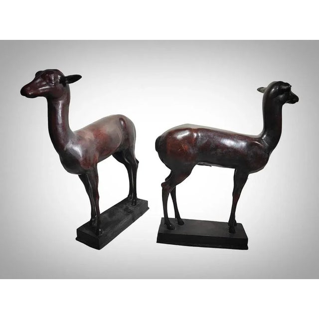 1920s Chiurazzi, Pompeian Herculaneum Deer Figures, 1920, Bronzes, Set of 2 For Sale - Image 5 of 8