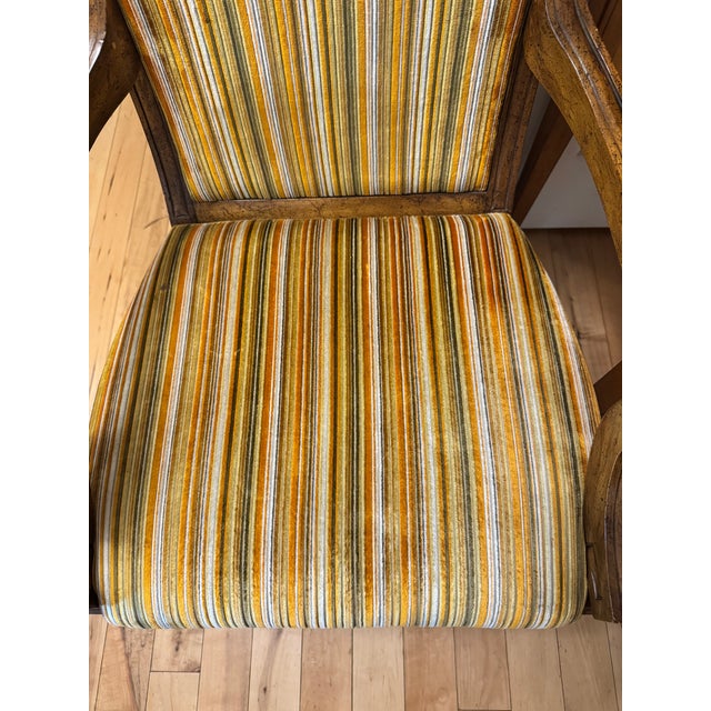Vintage 1970s Weiman / Warren Lloyd Neoclassical Armchairs With Original Gold Hardware - A Pair For Sale - Image 13 of 14