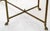 1970s Hollywood Regency Mastercraft Brass Hoof Feet Coffee Table Racetrack Glass Top For Sale - Image 12 of 15