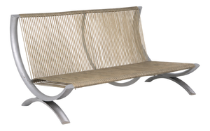 Italian Prototype FerroTipi Sofa with Corded Plastic Seat from Malacrida & Resmini, 1968