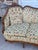 Antique Victorian Walnut Serpentine Cream Floral Upholstered Sofa For Sale - Image 9 of 11