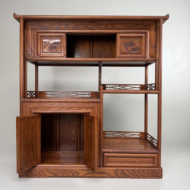 Wood Japanese Kazaridana Tana Shelf Display Cabinet, 1930s For Sale - Image 7 of 18