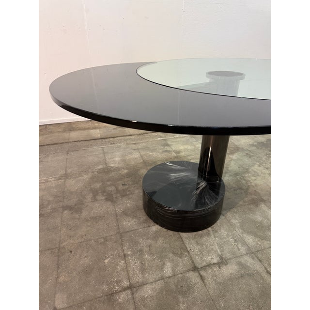 “Moon” Extendable Dining Table by Mario Mazzer for Zanette For Sale - Image 4 of 15