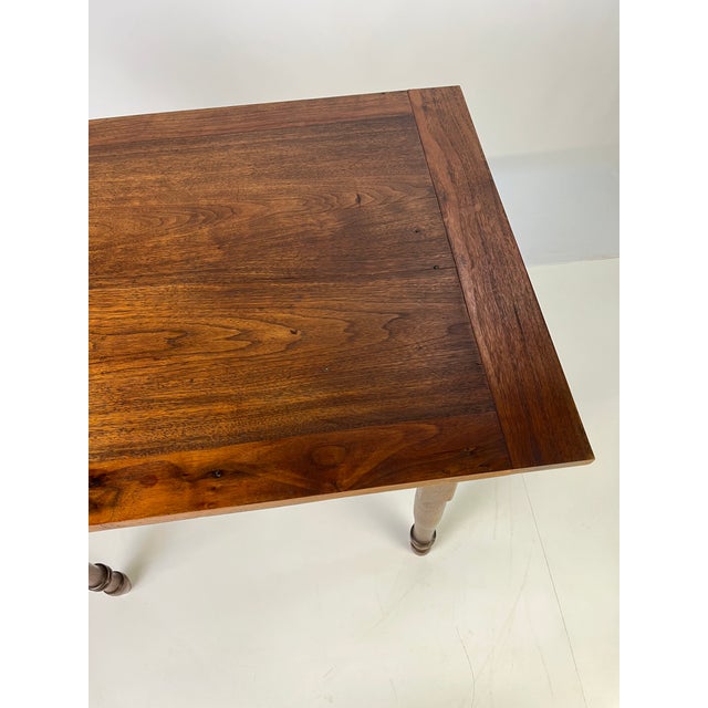 19th Century Southern Federal Inlaid Walnut & Yellow Pine Tavern Table For Sale - Image 11 of 17