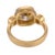 Vintage Gia 3.52 Carat Old Mine Cut Diamond 18k Yellow Gold Trilogy Ring, Size 6 For Sale In Los Angeles - Image 6 of 6
