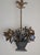Metal Flower Basket Chandelier in Brass and Copper, France, 1920s For Sale - Image 7 of 18