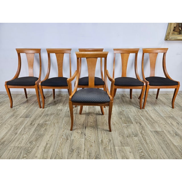 Vintage Gondola Chairs by Pietro Costantini, 1980s, Set of 6 For Sale - Image 3 of 16