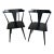 1960s Attributed to Paul McCobb T-Back Dining Chairs - Set of 2 For Sale