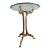 Organic Willy Daro Style 1970s Brass Glass Side Table For Sale