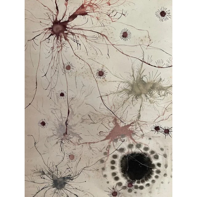 Giuseppe Cuoco, Futurist Composition, 20th Century, Watercolor Painting on Paper For Sale - Image 5 of 6