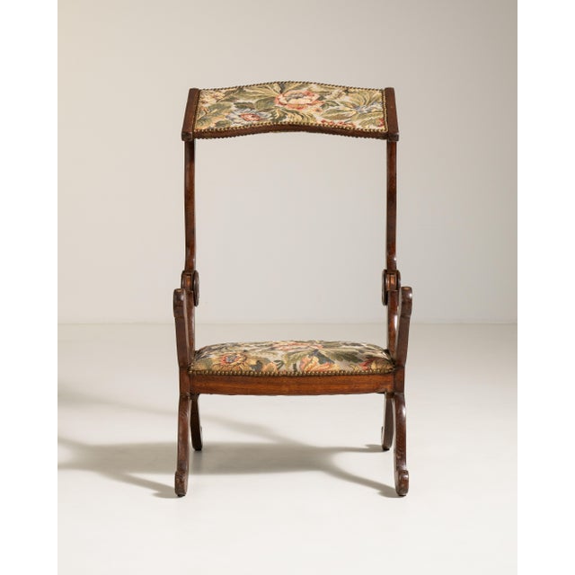 Oak Armchair with Tapestry Upholstery, Antique, France, 19th Century For Sale - Image 9 of 17