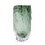 Emerald Crystalized Glass Vase- Large For Sale In Chicago - Image 6 of 11