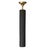 Trent Kendrick VIGA DOWNLIGHT 18"t x 2.5"dia A directed beam of light in handbuilt black clay and unfinished brass — made...