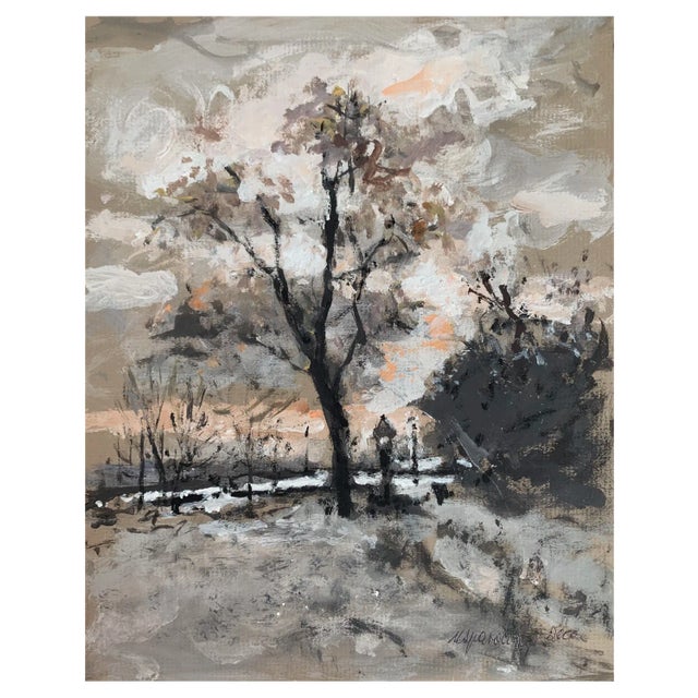 Magdalena Spasowicz, Landscape, Oil on Board, 2000 For Sale