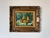 Blue 1970’s Vintage Still Life Oil on Canvas Painting in Ornate Carved Wooden Frame For Sale - Image 8 of 9