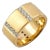 Syna Yellow Gold Mogul Band with Diamonds For Sale