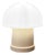 Small Opaline Mushroom Table Lamp, 1970s For Sale