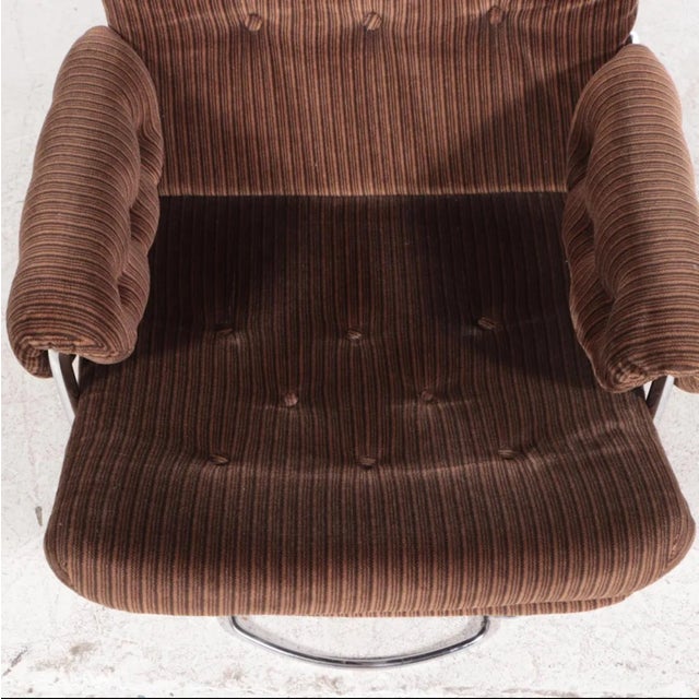 Bruno Mathsson Bruno Mathsson for Dux Chrome Based Swivel Lounge Chair. 1 of 2 For Sale - Image 4 of 9