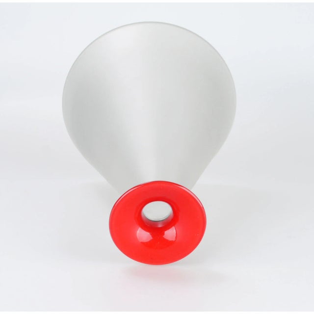 Glass Tall Italian Signed Handblown Glass Decanter For Sale - Image 7 of 9