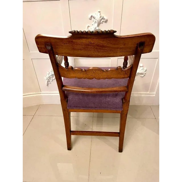 Antique Regency Mahogany Desk Chair For Sale - Image 12 of 15