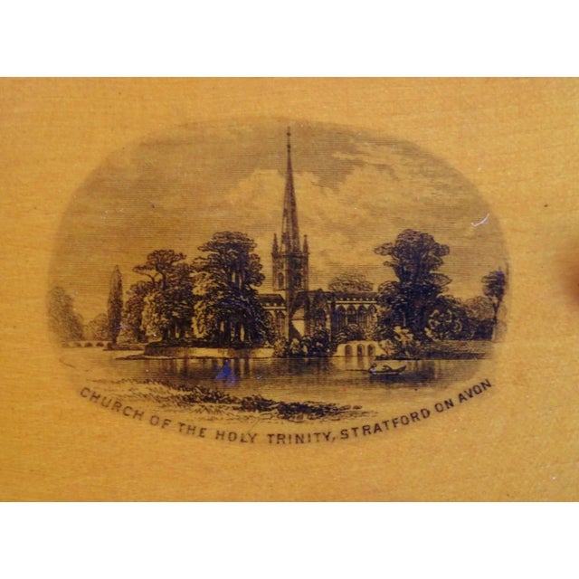 Burnt Umber Antique Mauchline Ware Treen Souvenir Set Bunker Hill, Stratford, Giant's Causeway For Sale - Image 8 of 10