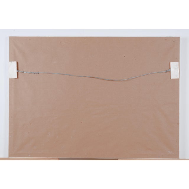 Paint Late 20th Century James Talmadge "People on the Street" One of a Kind Original Framed & Matted Acrylic Painting Excellent Painting and Matting For Sale - Image 7 of 7