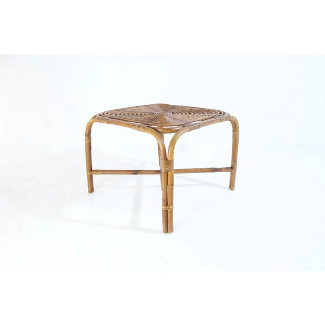 Franco Albini Mid-Century Bamboo Table in the Style of Franco Albini, Italy For Sale - Image 4 of 8