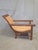 Art Deco Vintage 1950s Dutch Colonial Teak Lounge Chair With Herringbone Caned Seat For Sale - Image 3 of 17