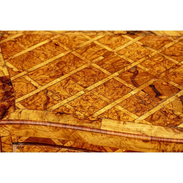 Early 20th Century Pair of Italian Rococo Style Parquetry Commodes For Sale - Image 15 of 16
