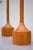 Wood Vintage Scandinavian Oak Table Lamps from Elpe, Set of 2 For Sale - Image 7 of 15