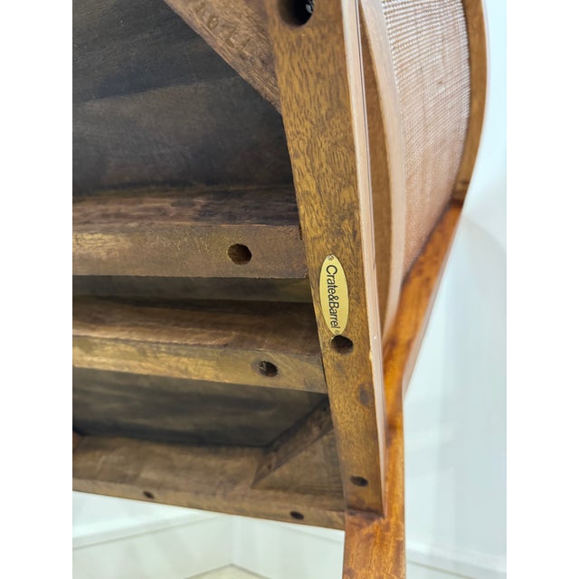 Crate and Barrel Solid Wood Desk With Canning and Matching Chair For Sale - Image 15 of 18