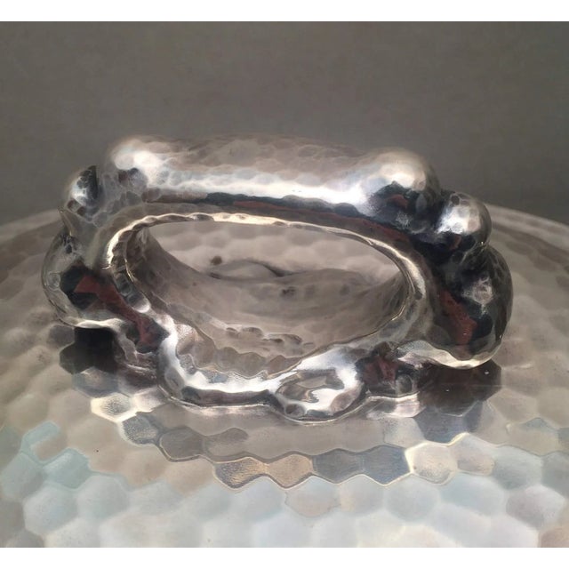 Late 19th Century Japanesque Tiffany & Co. Hand Hammered Sterling Silver Tureen With Handle - A Pair For Sale - Image 5 of 8