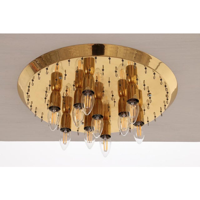 Metal Large Raindrop Hanging Lamp in Murano Glass by J.T. Kalmar, Austria, 1970s For Sale - Image 7 of 15