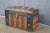 Antique American Victorian Floral Embossed Oak & Metal Dome Top Steamer Trunk For Sale - Image 6 of 14