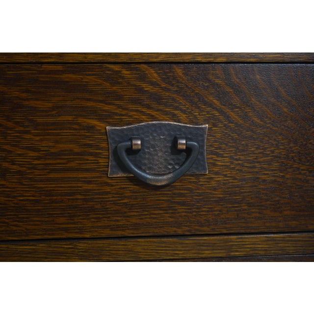 Stickley Mission Oak Arts & Crafts High Chest For Sale - Image 12 of 15