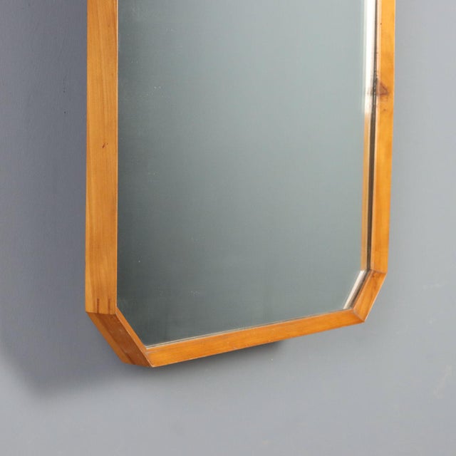 Vintage Mirror with Walnut Frame, 1960s For Sale - Image 6 of 8