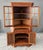 Wood Antique Bench-Made Burled Walnut Corner Cabinet For Sale - Image 7 of 12