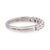 A platinum half-circle diamond band from Tiffany's Forever collection, set with seven round brilliant diamonds totaling...