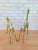 Vintage Brass Giraffe Statues - Set of 2 For Sale - Image 4 of 8
