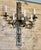 Metal Antique Five-Branch Wall Sconce For Sale - Image 7 of 14