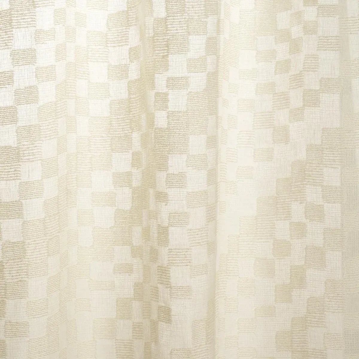 Schumacher x Patterson Flynn Cadence Linen Sheer Fabric In Ivory | Chairish