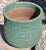 Late 20th Century Ribbed Pottery Planter With Green Volcanic Lava Crater Glaze For Sale - Image 6 of 18