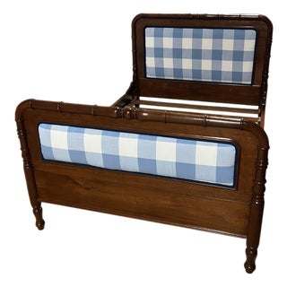 French Upholstered Bed in Serena & Lily For Sale