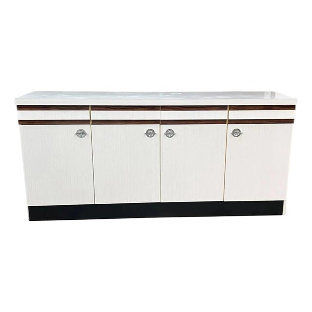Niestrath Kitchen Sideboard in Resopal Wood, 1960s For Sale