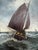 Vintage Signed Oil Painting Stormy Sea Fishing Boats Maritime Seascape Framed For Sale In Jacksonville, FL - Image 6 of 10