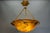 Neo-Classical French Amber Alabaster and Bronze Pendant Light, 1900s For Sale - Image 10 of 18