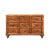 Bring timeless charm and functionality to your living space with this Rustic Vintage 9-drawer Wooden Dresser Orange Brown...