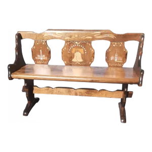 1976 Standard Chair of Gardner u.s. Bi-Centennial Limited Edition Bench 1776-1976