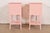 John Widdicomb French Provincial Louis XV Pink Lacquered Nightstands, Newly Refinished For Sale - Image 13 of 15